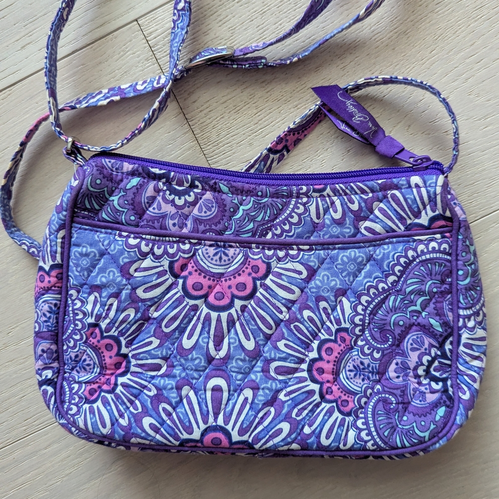 Vera Bradley Purple Floral Crossbody Bag - Picture 3 of 5